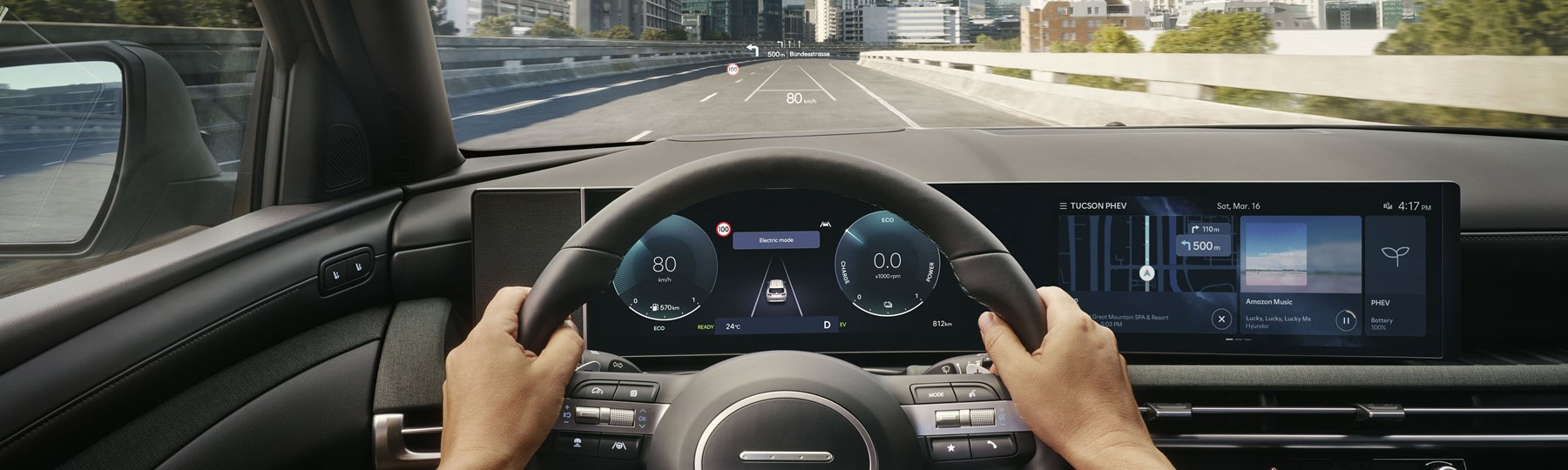 Hyundai Tucson PHEV 2024 Interior 07 SKV HUD